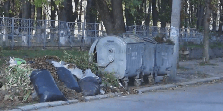 Deși responsabilii au promis să rezolve problema deșeurilor, nici după o săptămână „muntele” de gunoi nu a fost evacuat de pe strada Cehov din Bălți | VIDEO