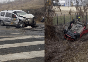 Авария в Хынчештах: В Больницу попали семь человек, в том числе двое несовершеннолетних