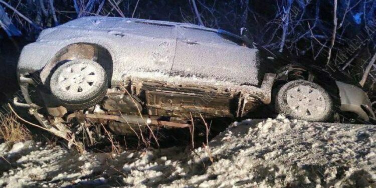 Занесло на скользкой дороге: ДТП в Тирасполе