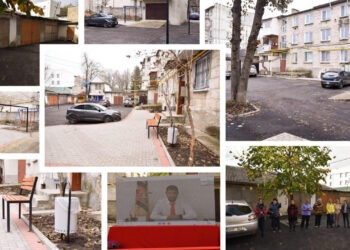 Lucrări efectuate în conformitate cu standardele europene. Încă o curte a fost renovată în municipiul Orhei: „Trăim aici ca într-un basm” | VIDEO