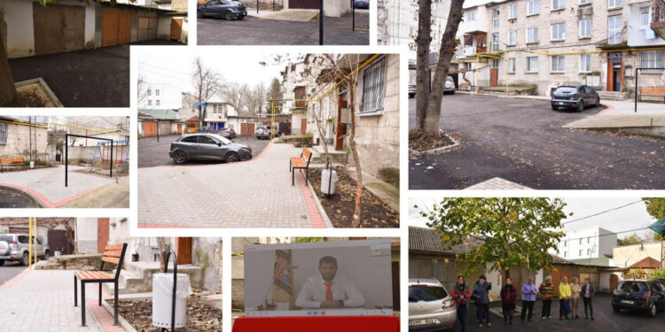 Lucrări efectuate în conformitate cu standardele europene. Încă o curte a fost renovată în municipiul Orhei: „Trăim aici ca într-un basm” | VIDEO