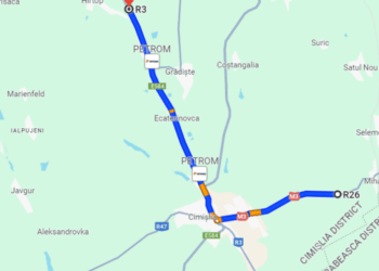 Cel puțin pe trei trasee naționale se circulă dificil pe vremea din această seară; mai mulți șoferi au derapat