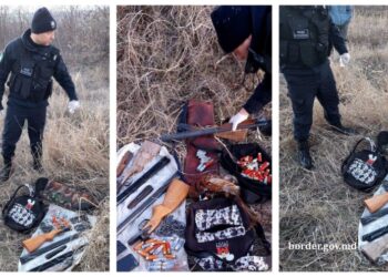 Braconaj cinegetic în zona de frontieră: Au fost ridicate arme și cartușe deținute ilegal