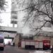 Incendiu în preajma fostului „Hotel Național”, din centrul capitalei. Arde un garaj