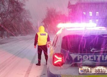 Ninge în sudul țării. Recomandările Poliției pentru șoferi