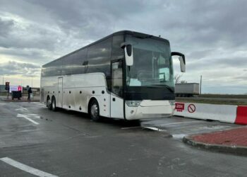 Șofer de autobuz din R. Moldova, amendat în România pentru nereguli la tahograf