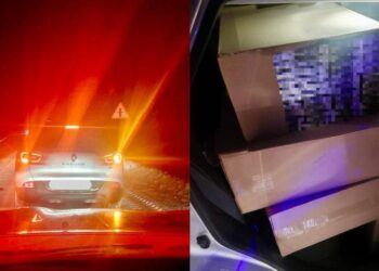 Mii de pachete de țigări – ascunse în portbagajul unui Renault. La volan se afla o femeie din Orhei