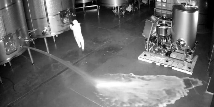 Un intrus a vărsat intenționat 60.000 de litri de vin în valoare de 2,5 milioane de euro la o cramă din Spania