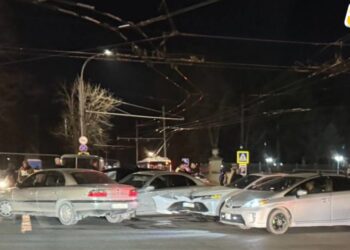 Accident cu implicarea mai multor vehicule pe bd. Ștefan cel Mare din capitală