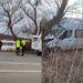 Un microbuz de rută, plin cu pasageri, s-a izbit de un copac, lângă Horești: Patru persoane, spitalizate