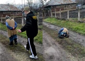 Caz șocant în raionul Rîșcani: Un minor i-a pus intenționat piedică unei bătrâne, iar aceasta a căzut în noroi. Reacția IGP