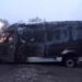 В Новоаненском районе полностью сгорели два микроавтобуса