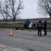 Accident la Criuleni: Un șofer a „zburat” cu automobilul într-un șanț, după ce a ieșit la depășire și a pierdut controlul volanului