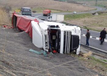 В Румынии перевернулся грузовик из Молдовы, груженный зерном