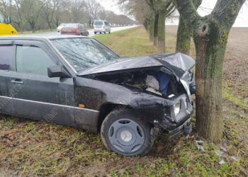 Авария в Приднестровье: Автомобиль въехал в дерево