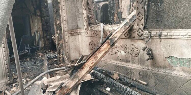 В Единецком районе при пожаре в частном доме взорвался газовый баллон