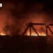 Un tren a luat foc în mers în Canada