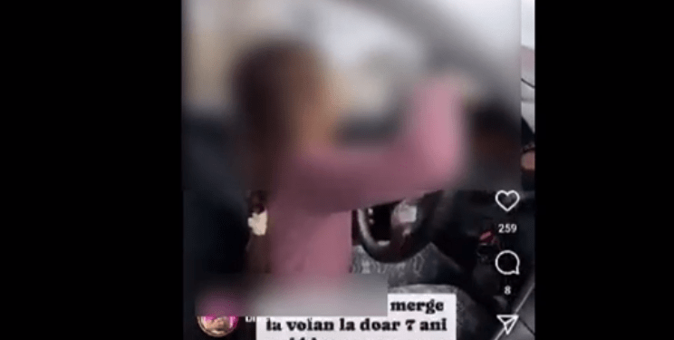 Iresponsabilitate strigătoare la cer: Un tată și-a urcat fiica de 7 ani la volan, lăsând-o să conducă singură