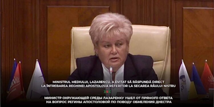 Министр окружающей среды Лазаренку ушел от прямого ответа на вопрос Регины Апостоловой по поводу обмеления Днестра