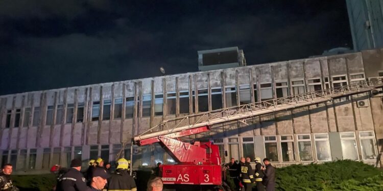 В Доме радио в Кишиневе произошел пожар