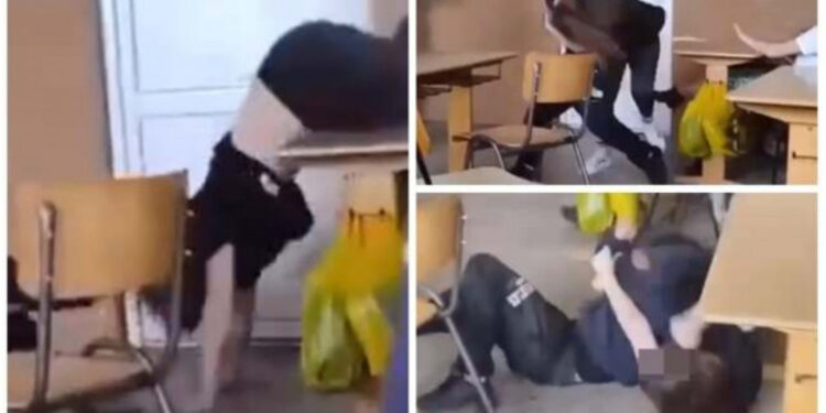 Bătaie într-o școală din România. Un băiat și o fată și-au împărțit pumni și picioare chiar în sala de cursuri