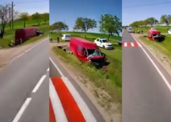 Accident grav pe drumul Rezina-Orhei: Un microbuz a ajuns în şanţ