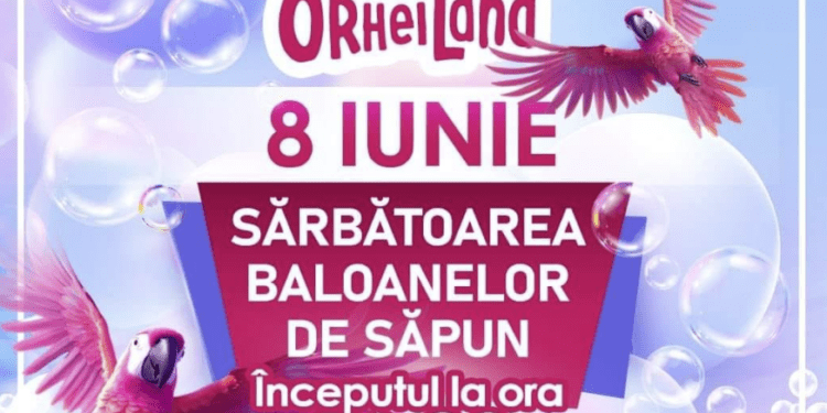 Sărbătoare cu bule de săpun. Echipa lui Ilan Șor vă invită la o nouă petrecere în parcul de distracții OrheiLand