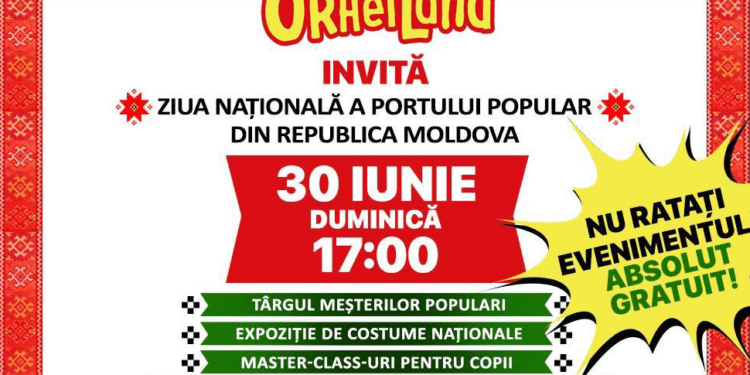 Festivalul dedicat costumului național continuă la OrheiLand. O interacțiune cu tradițiile moldovenești autentice pentru locuitorii Moldovei și vizitatorii țării
