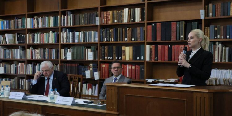 Депутат парламента Молдовы Марина Таубер выступила на заседании Международного парламентского форума СНГ