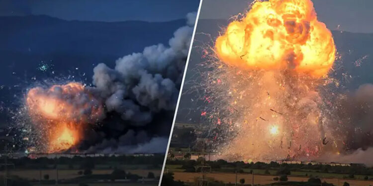 В Болгарии взорвались 3 склада с пиротехникой