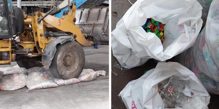 Таможенники уничтожили более сотни опасных для жизни игрушек