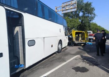 Авария в Рышканском районе. Автомобиль столкнулся с автобусом, следовавшим из Кишинева в Киев