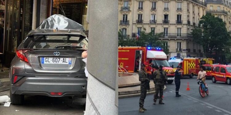 Un mort şi şase răniţi după ce o mașină a intrat pe terasa unei cafenele în Paris