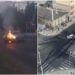 Un automobil, cuprins de flăcări în mijlocul unei străzi din centrul capitalei: Au intervenit pompierii