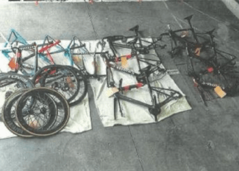 Biciclete de 1,8 milioane de euro, furate din Franța pentru vânzare în R. Moldova și Ucraina. 16 bărbați din ambele state, reținuți