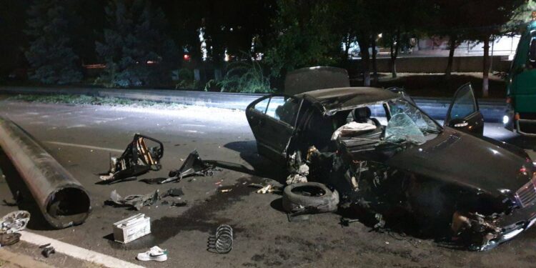 В аварии в Кишиневе пострадал 19-летний молодой человек