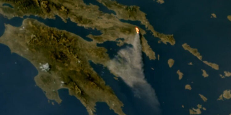 Incendiile din Grecia se văd din Spațiu. Iar pagubele sunt imense