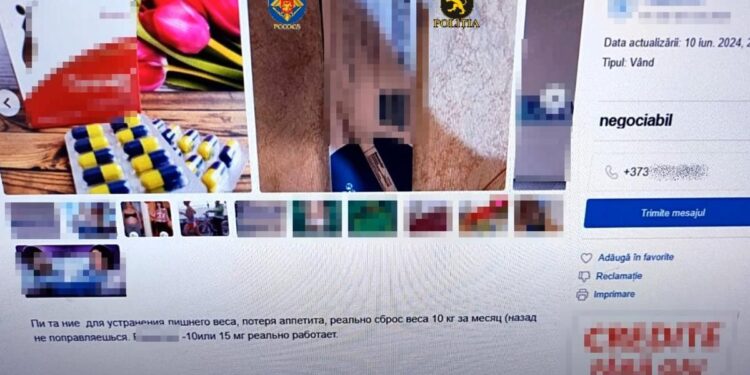 В Молдове незаконно продавали таблетки для похудения с психотропным действием. Их доставляли из Казахстана по почте и продавали в интернете