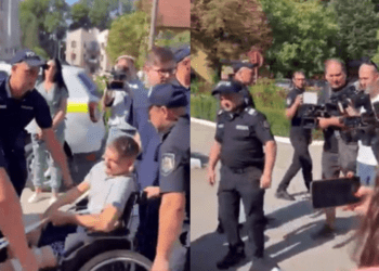 Tânărul care a provocat accidentul din Strășeni, externat și adus la Judecătorie în scaun cu rotile