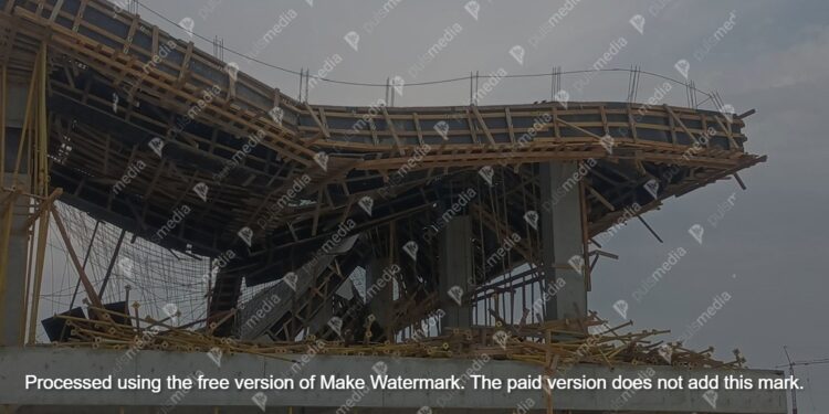 PRESA: Grav accident pe șantierul „Satului German”. Sunt victime