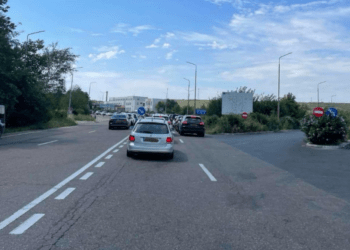 Aglomerație la ieșirea din Republica Moldova prin PTF Leușeni-Albița