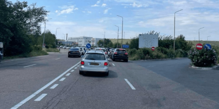 Aglomerație la ieșirea din Republica Moldova prin PTF Leușeni-Albița