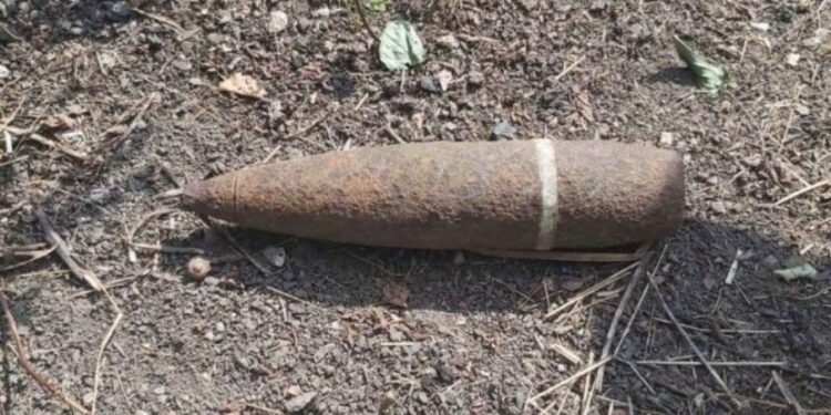 В Фалештах найден снаряд времен Второй мировой войны