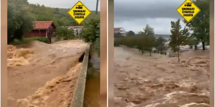 Imagini din capitala Croației, unde furtuna care se îndreaptă spre România face ravagii