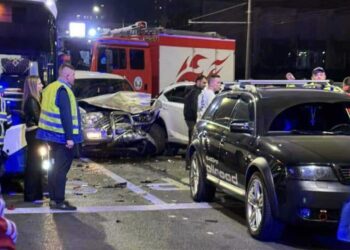 Авария в Кишиневе — на Ботанике столкнулись четыре автомобиля и троллейбус