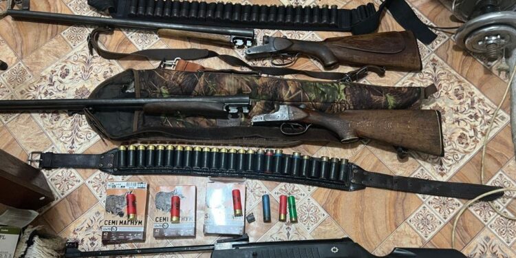 Обыски в Кагуле: изъяты оружие и боеприпасы, используемые для браконьерства