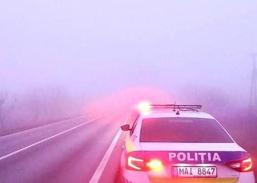 Avertizare de ceață densă în Moldova: Poliția recomandă prudență maximă pe drumuri