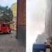 Incendiu în centrul capitalei: Un local de pe strada A. Șciusev dintr-un bloc de locuit, cuprins de flăcări