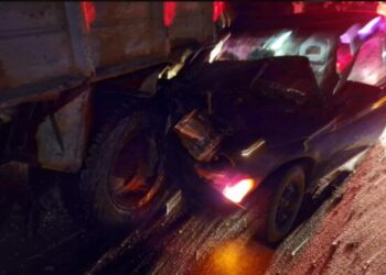 Accident la intrarea în Soroca, un automobil s-a izbit aseară într-un ZIL