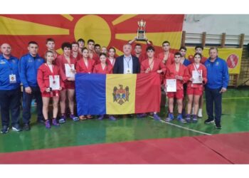 Lotul național de sambo al Moldovei câștigă 16 medalii la Campionatul Balcanic pentru cadeți și juniori